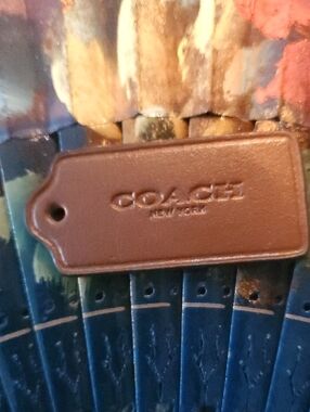 Coach Brown Leather Tag